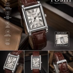 Tank-Style Men’s Bangle Watch