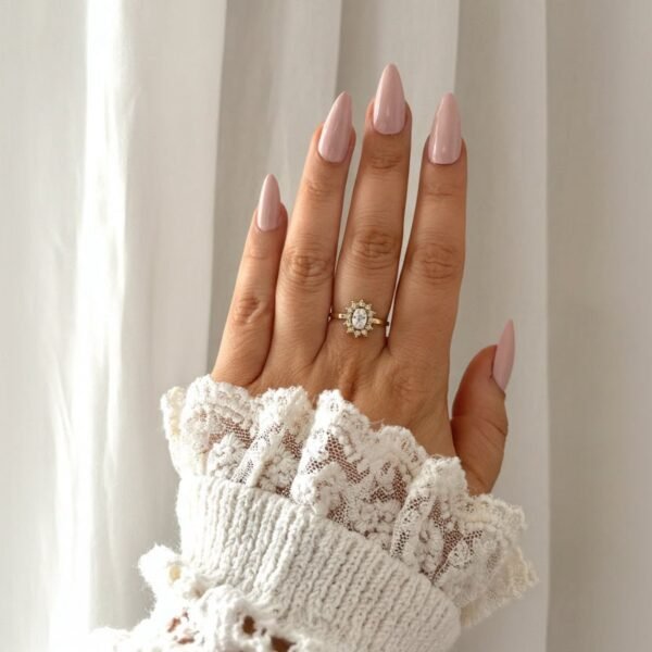 Luxury Adjustable Ring-White Stone anti-tarnish jewellery from Glossy.pk, Lahore