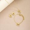 Stainless Steel Double Hoop Combo Set anti-tarnish jewellery from Glossy.pk, Lahore