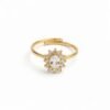 Luxury Adjustable Ring-White Stone anti-tarnish jewellery from Glossy.pk, Lahore