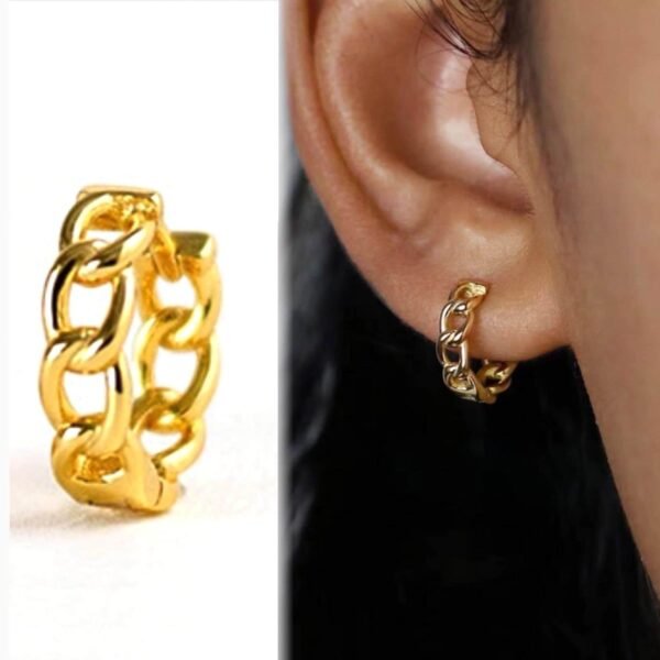 Anti Tarnish Chain Hoops anti-tarnish jewellery from Glossy.pk, Lahore