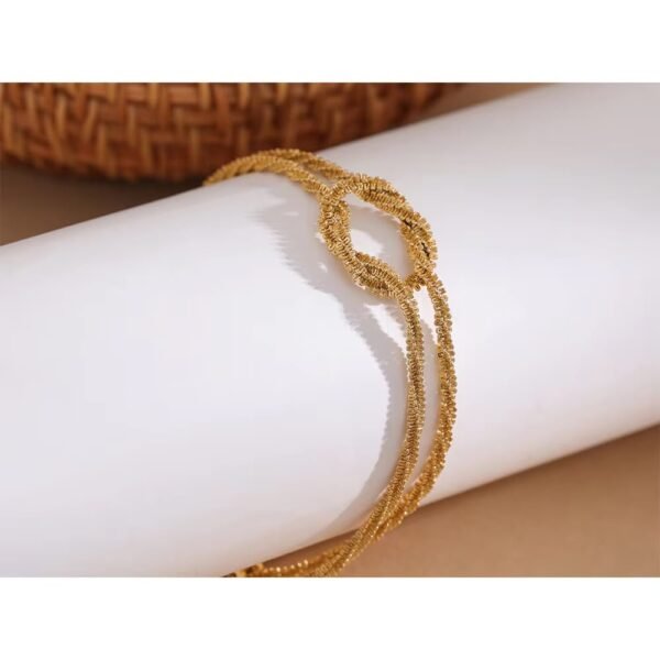 Knotted Mesh Bracelet-Trendy anti-tarnish jewellery from Glossy.pk, Lahore