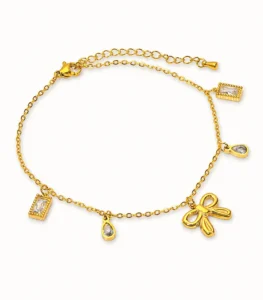 Bow Charm Bracelet product photo 3 | Glossy.pk Pakistan