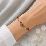 Bow Tulip Bracelet-RED - Image 2