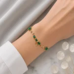 Bow Tulip Bracelet-Emerald - Image 2