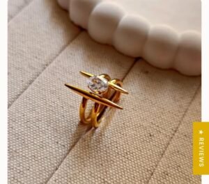 Chunky Stone Ring product photo 2 | Glossy.pk Pakistan