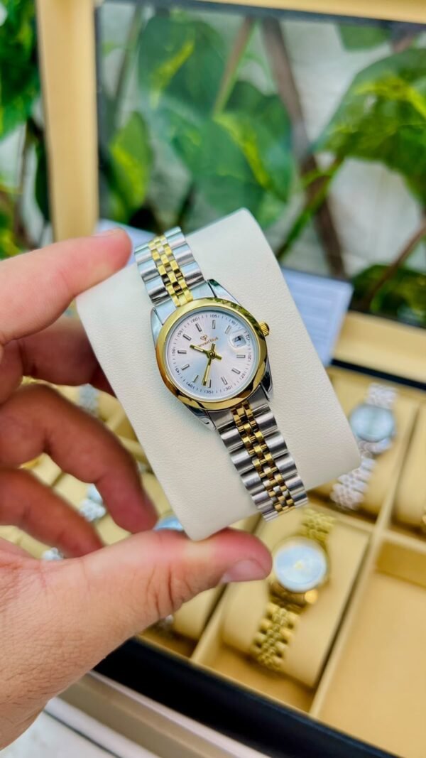 Blue Diamond 2 Tone Watch