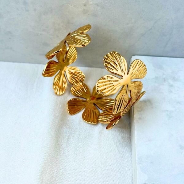 Sunflower Handcuff Bangle
