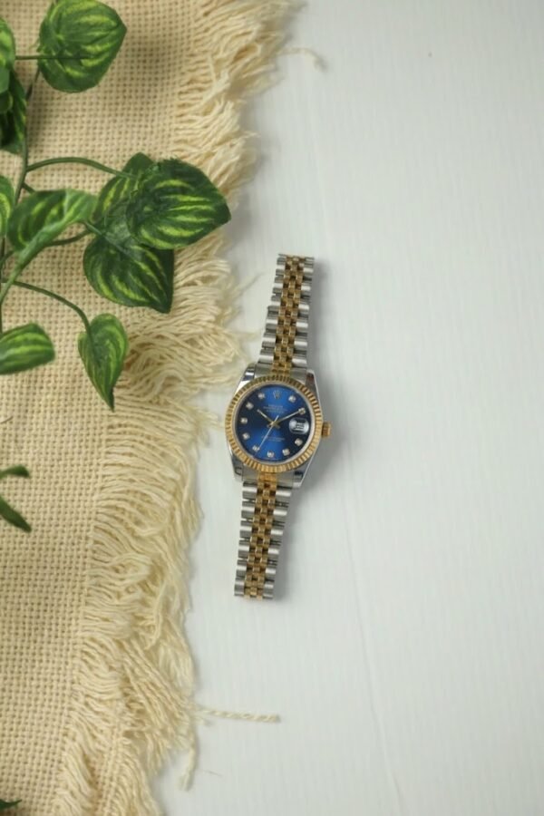 ROLEX Two-Tone Watch-Blue Dial