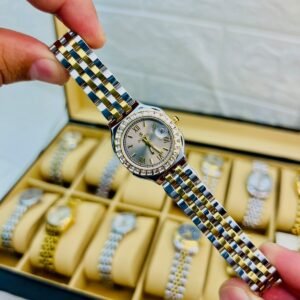 2 Tone Power Watch - Silver Dial