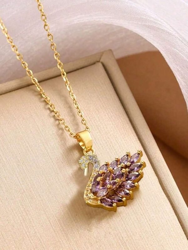 Viral Swan Pendant Necklace