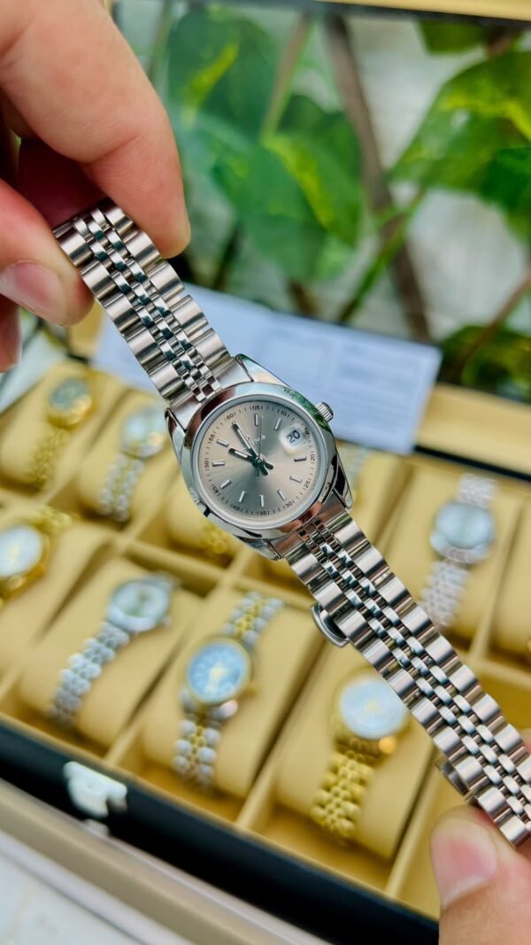 Blue Diamond Silver Watch