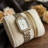 Watch & Bracelet Combo — Stainless Steel, Waterproof