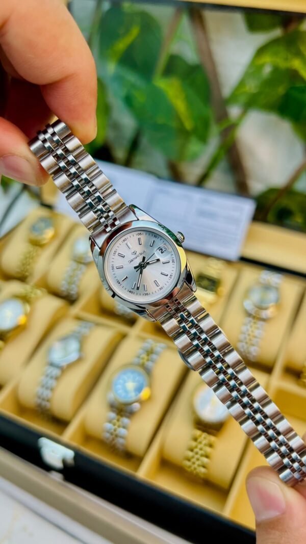 Blue Diamond Silver Watch