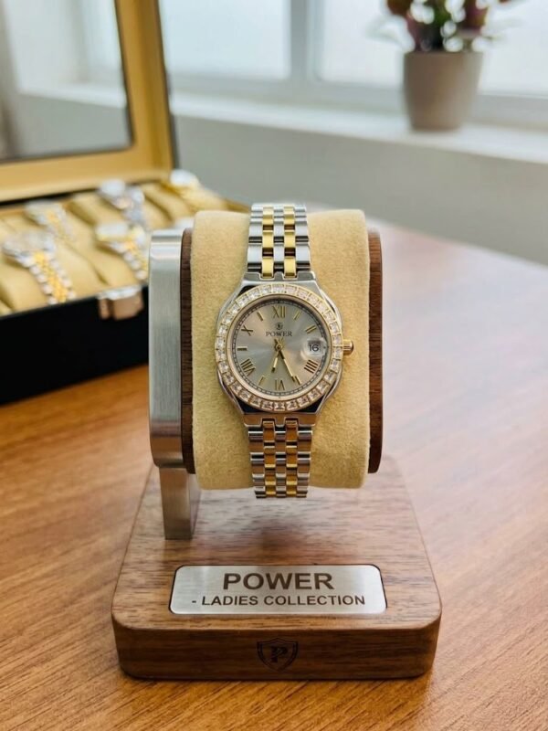 2 Tone Power Watch - Silver Dial