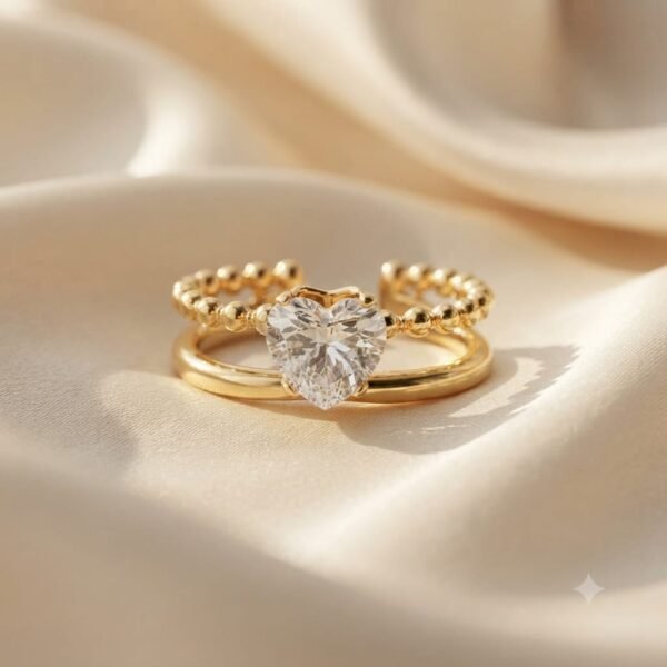 Zircon Layered Ring — jewellery from Glossy.pk, Pakistan