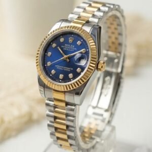 ROLEX Two-Tone Watch-Blue Dial