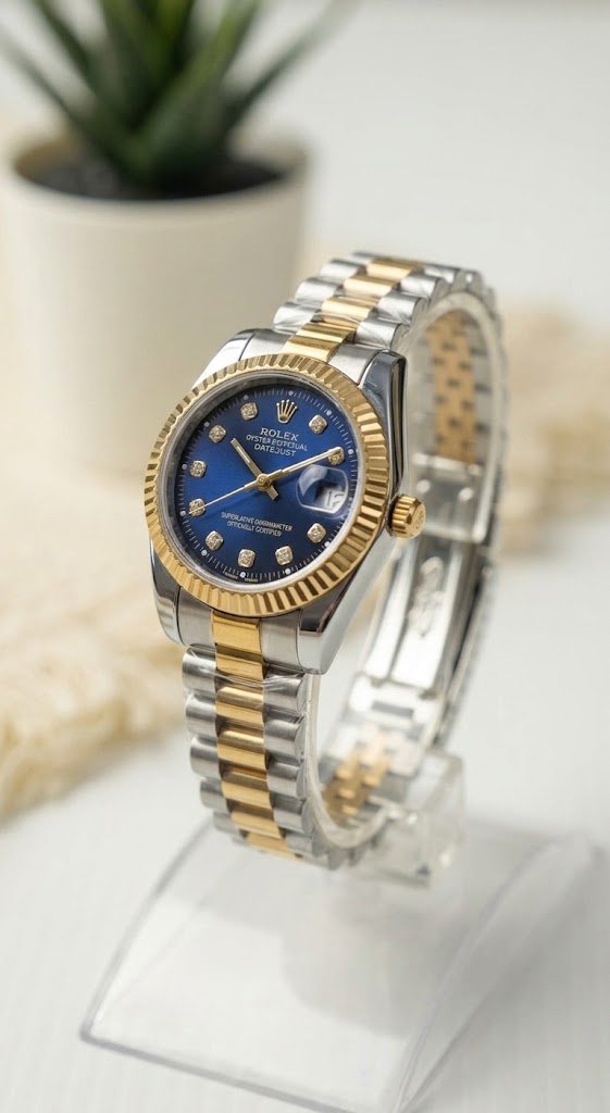 ROLEX Two-Tone Watch-Blue Dial