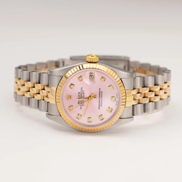 Two Tone ROLEX Watch-Pink Dial