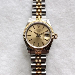 Two Tone ROLEX Watch-Gold Dial