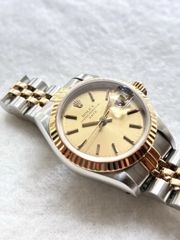Two Tone ROLEX Watch-Gold Dial